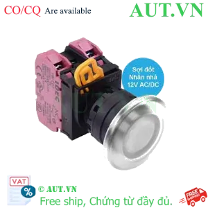 Ảnh của Nút nhấn nhả có đèn IDEC YW1L-M4E02Q6W 12VAC/DC D22 2NC (Trắng)