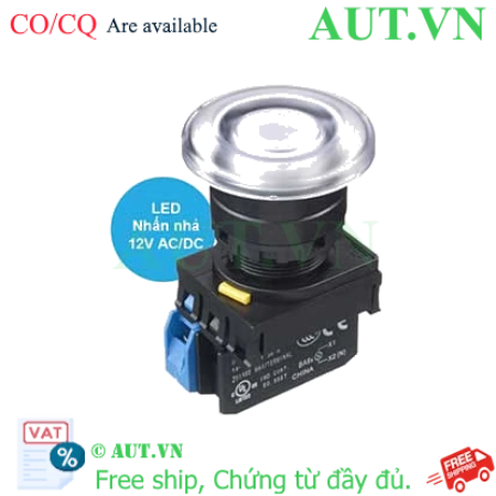 Ảnh của Nút nhấn nhả có đèn IDEC YW1L-M4E10Q3PW 12VAC/DC D22 1NO (Trắng)
