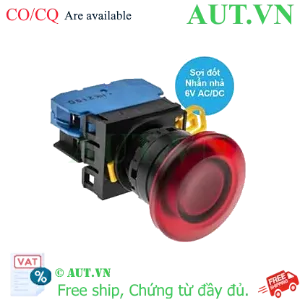 Ảnh của Nút nhấn nhả có đèn IDEC YW1L-M4E10Q5R 6VAC/DC D22 1NO (Đỏ)