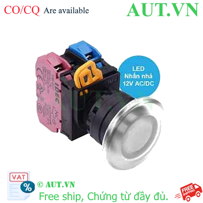 Ảnh của Nút nhấn nhả có đèn IDEC YW1L-M4E11Q3W 12VAC/DC D22 1NO+1NC (Trắng)