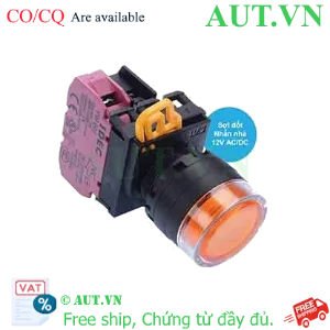 Ảnh của Nút nhấn nhả có đèn IDEC YW1L-MF2E01Q6A 12VAC/DC D22 1NC (Hổ phách)