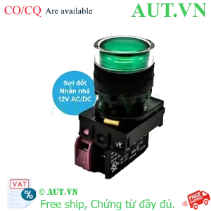 Ảnh của Nút nhấn nhả có đèn IDEC YW1L-MF2E01Q6G 12VAC/DC D22 1NC (Xanh)