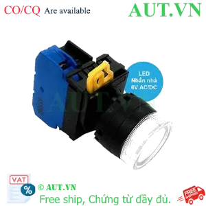 Ảnh của Nút nhấn nhả có đèn IDEC YW1L-MF2E10Q2PW 6VAC/DC D22 1NO (Trắng)