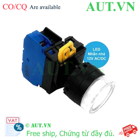 Ảnh của Nút nhấn nhả có đèn IDEC YW1L-MF2E10Q3PW 12VAC/DC D22 1NO (Trắng)