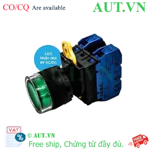 Ảnh của Nút nhấn nhả có đèn IDEC YW1L-MF2E20Q2A 6VAC/DC D22 2NO (Hổ phách)