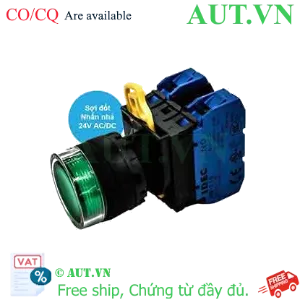Ảnh của Nút nhấn nhả có đèn IDEC YW1L-MF2E20Q7G 24VAC/DC D22 2NO (Xanh)