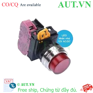 Ảnh của Nút nhấn nhả có đèn IDEC YW4L-M2E01Q3R 12VAC/DC D22 1NC (Đỏ)