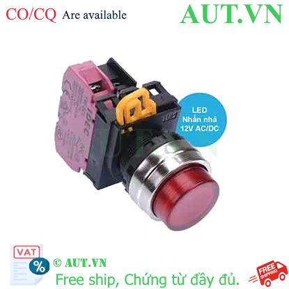 Ảnh của Nút nhấn nhả có đèn IDEC YW4L-M2E01Q3R 12VAC/DC D22 1NC (Đỏ)