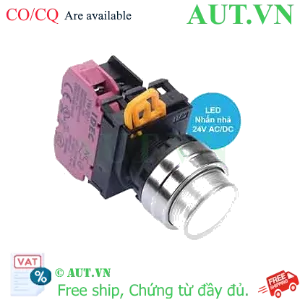 Ảnh của Nút nhấn nhả có đèn IDEC YW4L-M2E01Q4PW 24VAC/DC D22 1NC (Trắng)