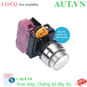 Ảnh của Nút nhấn nhả có đèn IDEC YW4L-M2E01Q6W 12VAC/DC D22 1NC (Trắng)