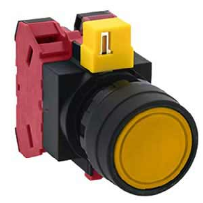 Ảnh của Nút nhấn nhả không đèn IDEC HW1B-M102Y-MAU D22 2NC (Vàng)