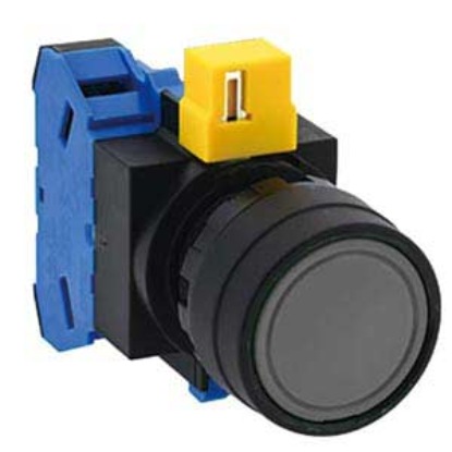 Ảnh của HW1B-M110B Nút nhấn nhả IDEC, D22, 1NO, đen, hàng tốt