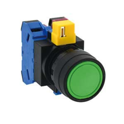 Ảnh của Nút nhấn nhả không đèn IDEC HW1B-M111G D22 1NO+1NC (Xanh)