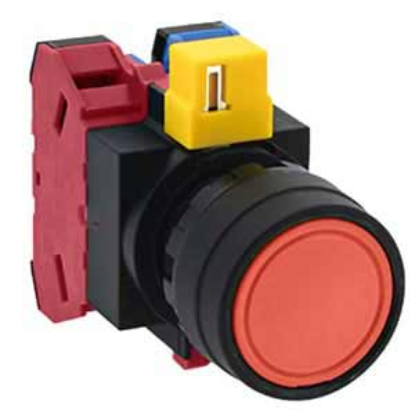Ảnh của Nút nhấn nhả không đèn IDEC HW1B-M111R D22 1NO+1NC (Đỏ)