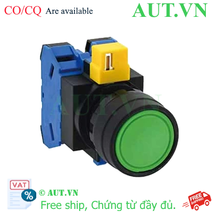 Ảnh của Nút nhấn nhả không đèn IDEC HW1B-M120G-MAU D22 2NO (Xanh)
