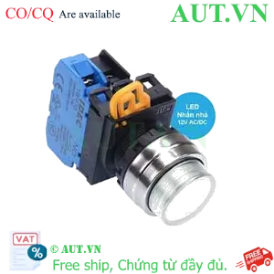 Ảnh của Nút nhấn nhả có đèn IDEC YW4L-M2E10Q3PW 12VAC/DC D22 1NO (Trắng)