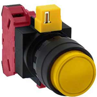 Ảnh của Nút nhấn nhả không đèn IDEC HW1B-M201Y D22 1NC (Vàng)