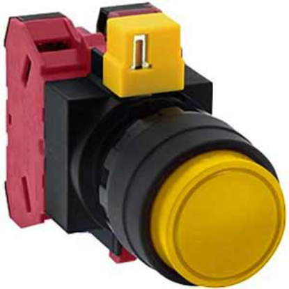 Ảnh của Nút nhấn nhả không đèn IDEC HW1B-M202Y-MAU D22 2NC (Vàng)