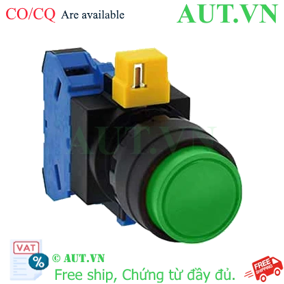 Ảnh của Nút nhấn nhả không đèn IDEC HW1B-M210G-MAU D22 1NO (Xanh)