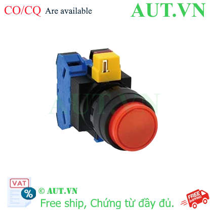 Ảnh của Nút nhấn nhả không đèn IDEC HW1B-M211R-MAU D22 1NO+1NC (Đỏ)