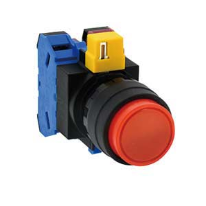 Ảnh của Nút nhấn nhả không đèn IDEC HW1B-M211R D22 1NO+1NC (Đỏ)