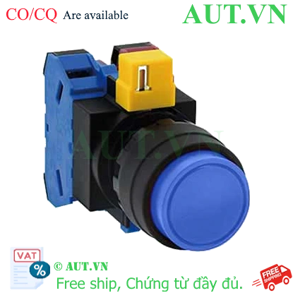 Ảnh của Nút nhấn nhả không đèn IDEC HW1B-M211S D22 1NO+1NC (Xanh)
