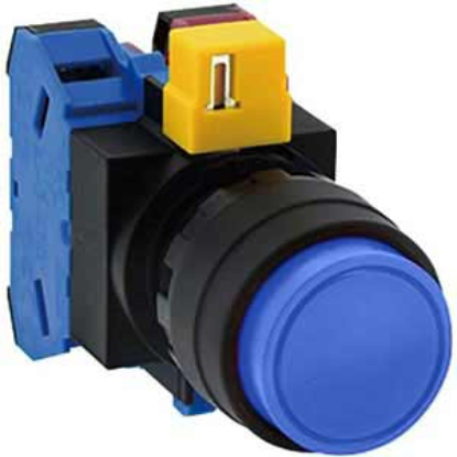 Ảnh của Nút nhấn nhả không đèn IDEC HW1B-M211S D22 1NO+1NC (Xanh)