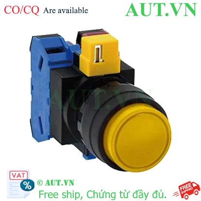 Ảnh của Nút nhấn nhả không đèn IDEC HW1B-M211Y D22 1NO+1NC (Vàng)
