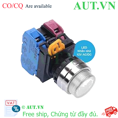 Ảnh của Nút nhấn nhả có đèn IDEC YW4L-M2E11Q3PW 12VAC/DC D22 1NO+1NC (Trắng)