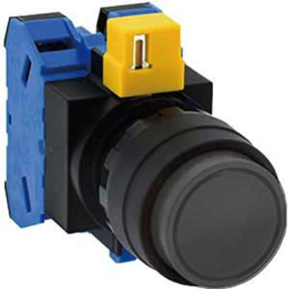 Ảnh của Nút nhấn nhả không đèn IDEC HW1B-M220B D22 2NO (Đen)