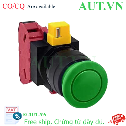 Ảnh của Nút nhấn nhả không đèn IDEC HW1B-M301G-MAU D22 1NC (Xanh)