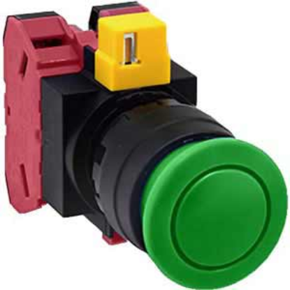 Ảnh của Nút nhấn nhả không đèn IDEC HW1B-M302G-MAU D22 2NC (Xanh)