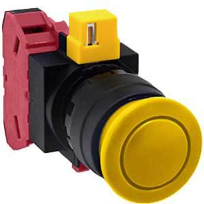 Ảnh của Nút nhấn nhả không đèn IDEC HW1B-M301Y-MAU D22 1NC (Vàng)