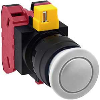 Ảnh của Nút nhấn nhả không đèn IDEC HW1B-M302W D22 2NC (Trắng)