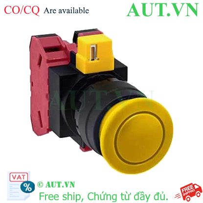 Ảnh của Nút nhấn nhả không đèn IDEC HW1B-M302Y-MAU D22 2NC (Vàng)