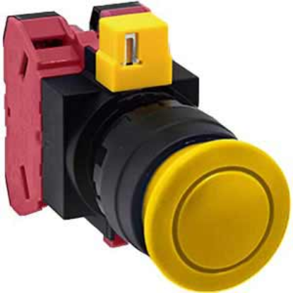 Ảnh của Nút nhấn nhả không đèn IDEC HW1B-M302Y D22 2NC (Vàng)