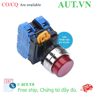 Ảnh của Nút nhấn nhả có đèn IDEC YW4L-M2E20Q2R 6VAC/DC D22 2NO (Đỏ)