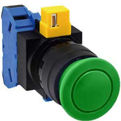 Ảnh của Nút nhấn nhả không đèn IDEC HW1B-M310G D22 1NO (Xanh)