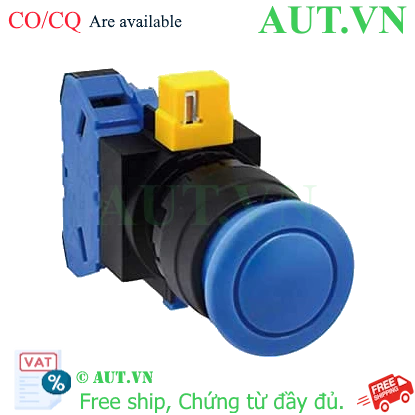 Ảnh của Nút nhấn nhả không đèn IDEC HW1B-M310S-MAU D22 1NO (Xanh)