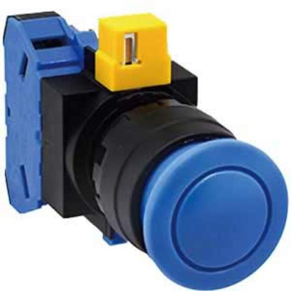 Ảnh của Nút nhấn nhả không đèn IDEC HW1B-M310S-MAU D22 1NO (Xanh)