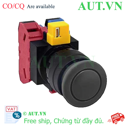 Ảnh của Nút nhấn nhả không đèn IDEC HW1B-M311B-MAU D22 1NO+1NC (Đen)