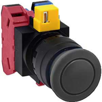 Ảnh của Nút nhấn nhả không đèn IDEC HW1B-M311B-MAU D22 1NO+1NC (Đen)