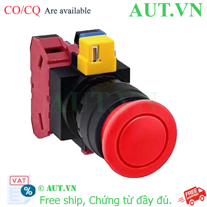 Ảnh của Nút nhấn nhả không đèn IDEC HW1B-M311R-MAU D22 1NO+1NC (Đỏ)