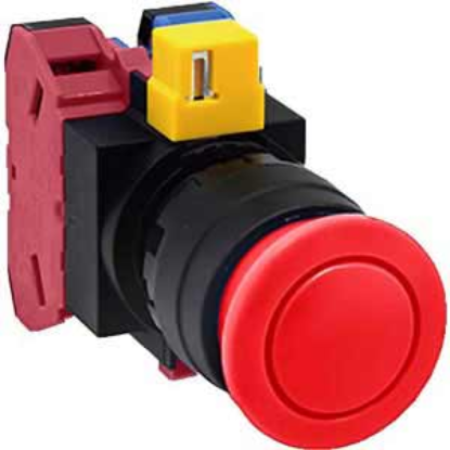 Ảnh của Nút nhấn nhả không đèn IDEC HW1B-M311R-MAU D22 1NO+1NC (Đỏ)