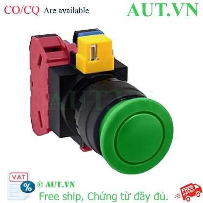 Ảnh của Nút nhấn nhả không đèn IDEC HW1B-M311G D22 1NO+1NC (Xanh)