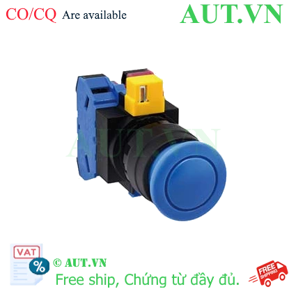 Ảnh của Nút nhấn nhả không đèn IDEC HW1B-M311S-MAU D22 1NO+1NC (Xanh)