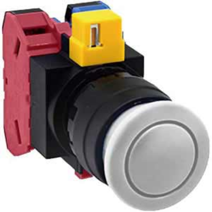 Ảnh của Nút nhấn nhả không đèn IDEC HW1B-M311W-MAU D22 1NO+1NC (Trắng)