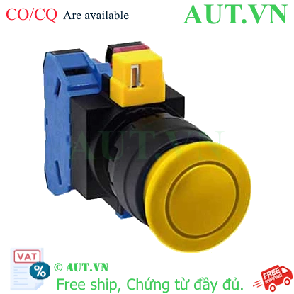 Ảnh của Nút nhấn nhả không đèn IDEC HW1B-M311Y D22 1NO+1NC (Vàng)