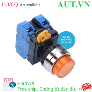 Ảnh của Nút nhấn nhả có đèn IDEC YW4L-M2E20Q7A 24VAC/DC D22 2NO (Hổ phách)