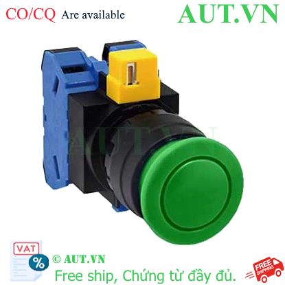 Ảnh của Nút nhấn nhả không đèn IDEC HW1B-M320G-MAU D22 2NO (Xanh)